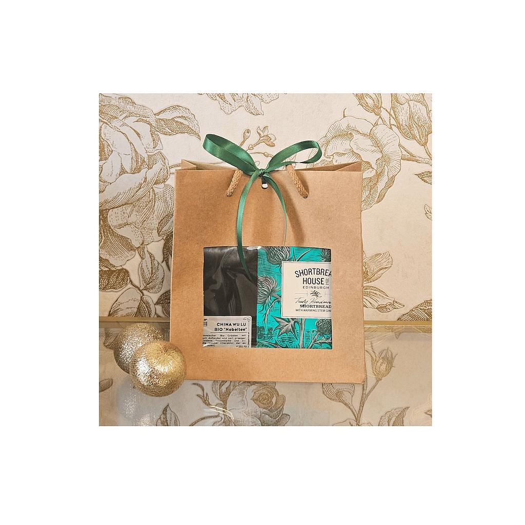 Geschenktasche Grüntee & Shortbread