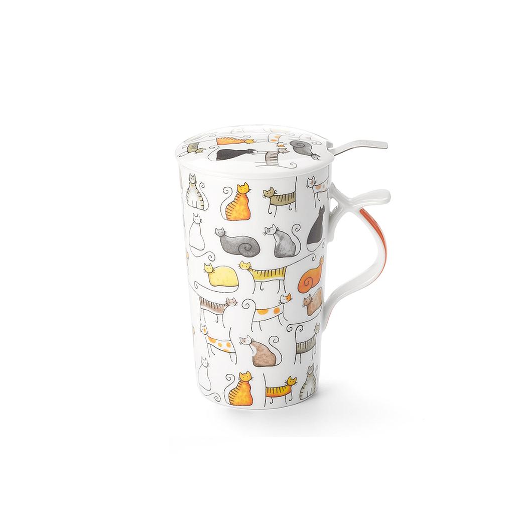 Teamug 0,4L mit Filter Katze