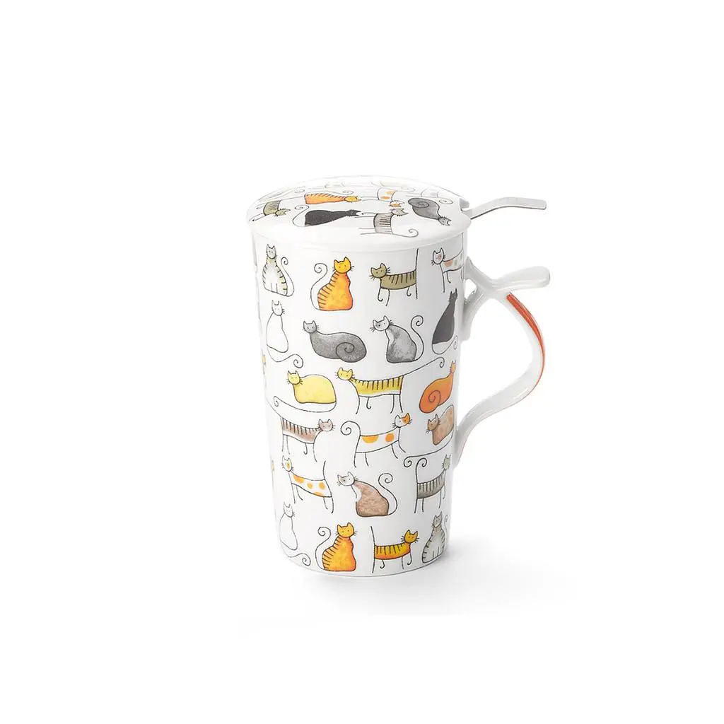 Teamug 0,4L mit Filter Katze