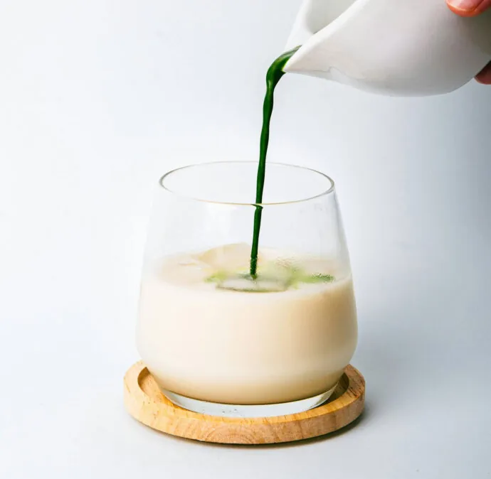 Matcha Latte Zubereitung